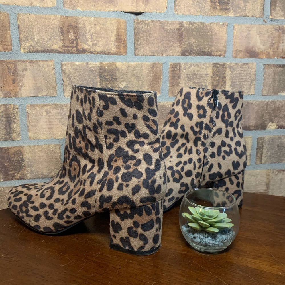 Leopard booties
